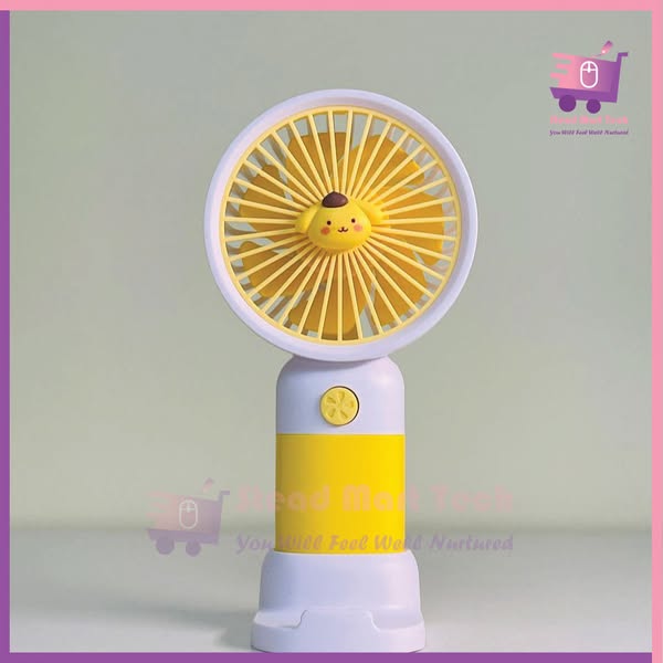 Cute Mini Fruits Fan - Yellow Color