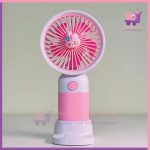Cute Mini Fruits Fan - Pink Color