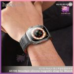 Hoco AS106 Mountain Silicone Magnetic Strap for iWatch (44/45/46/49mm) - Image 4