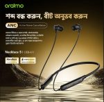 Oraimo Necklace 5 Tahsan Tuned ANC Wireless Neckband Headphones - Image 2