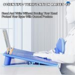 Chislim Kids Adjustable Sitting Posture Corrector Writing Board with Book Stand (Pink) - Image 3